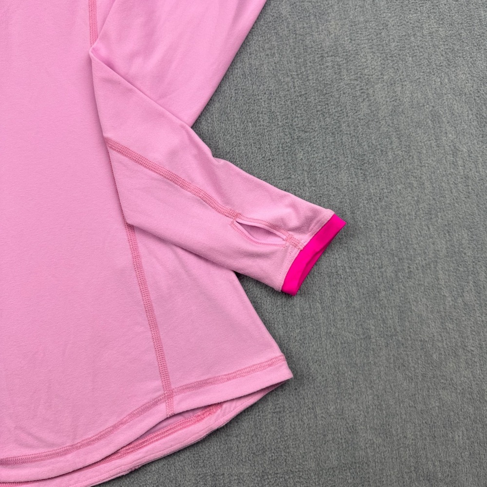 Lululemon Shirt Womens 2 Heathered Pink Pace Pusher Long Sleeve Athletic Yoga - Picture 4 of 13